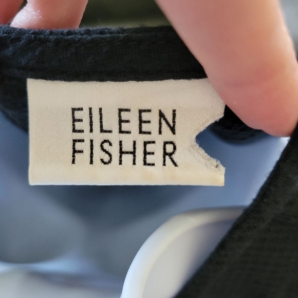 Eileen Fisher Women's Black Maxi Dress Sleeveless Keyhole Back Tank Top Sm Med - Picture 7 of 8